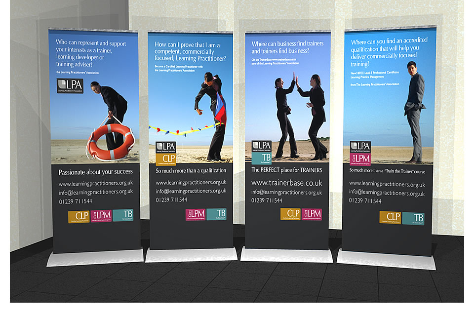 pull up banner stand design