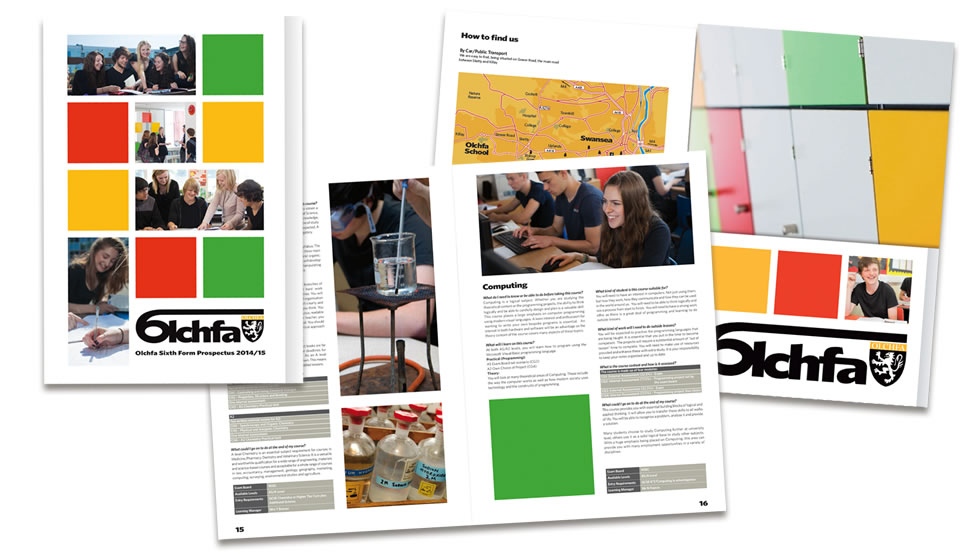 school prospectus design swansea